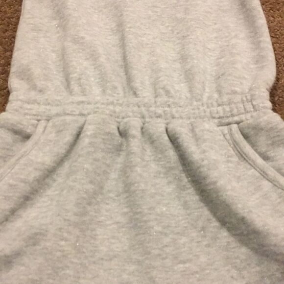 Girls Vince Heather Grey Sweatshirt Dress - Picture 2 of 6
